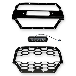 Front Grille Protector Kit with LED Bar for Polaris RZR (2014-2018)