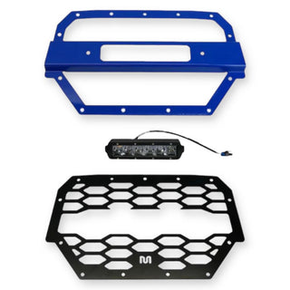 Front Grille Protector Kit with LED Bar for Polaris RZR (2014-2018)