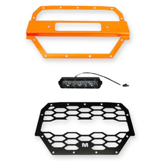 Front Grille Protector Kit with LED Bar for Polaris RZR (2014-2018)