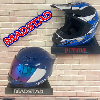 Personalized Wall Mount Helmet Rack