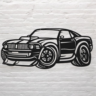 garage wall, men's gifts, mustang art