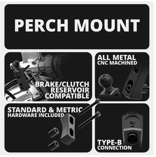 TackForm Enduro Series - Perch / Brake / Clutch Reservoir Mount - Single Ball