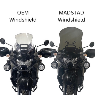 Adjustable Windshield System for Kawasaki KLR650 (2022 & up)