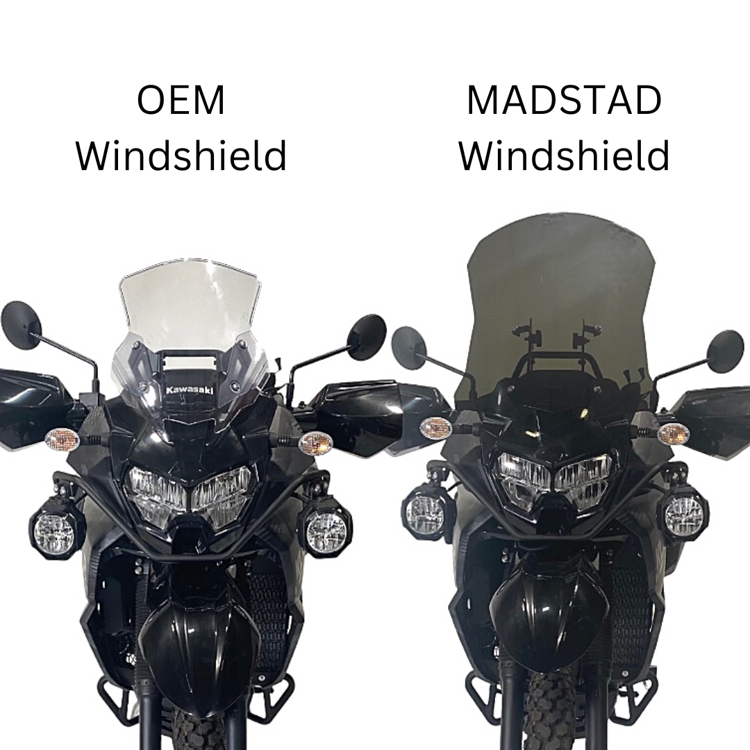 Adjustable Windshield System for Kawasaki KLR650 (2022 & up)