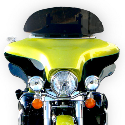 CERTIFIED PRE-OWNED - 11" Clear Adjustable Windshield System for Harley-Davidson Batwing Fairing FLHT/FLHX (1996 - 2013)
