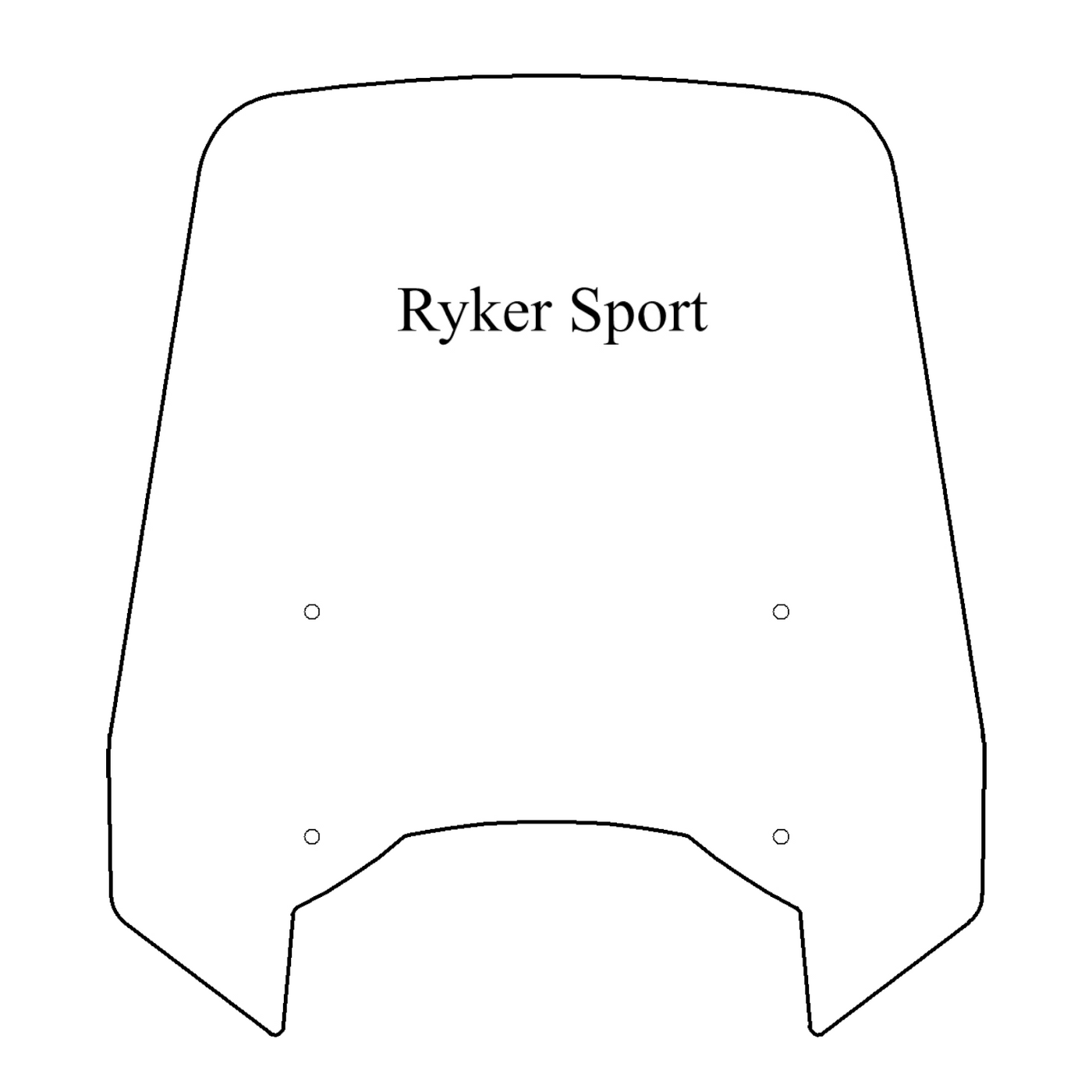 CERTIFIED PRE-OWNED - 20" Dark Grey Replacement Windshield for Madstad System for Can-Am Ryker Sport