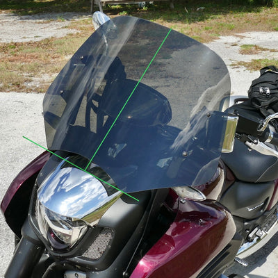 CERTIFIED PRE-OWNED - 16" Dark Grey Replacement Windshield for Madstad System for Honda Gold Wing Valkyrie (2014 - 2015)