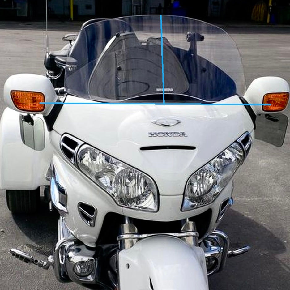 CERTIFIED PRE-OWNED - 16" Dark Grey Replacement Windshield for Madstad System for Honda Gold Wing GL1500 & GL1800