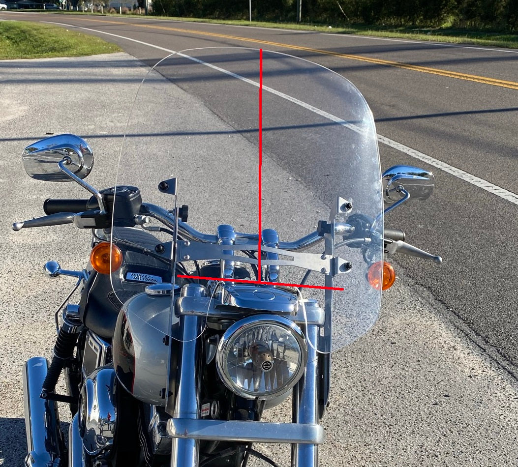 Adjustable Windshield System for Low Rider FXDL 2014-2017