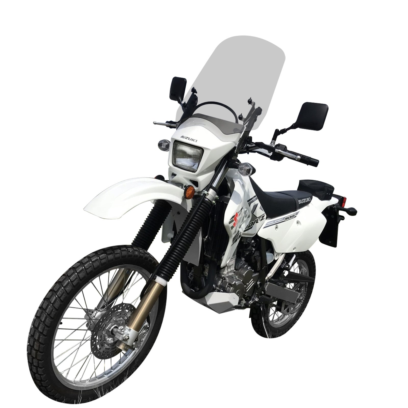 Suzuki DR Z400S SM Motorcycle Windshield By Madstad 2000 Up