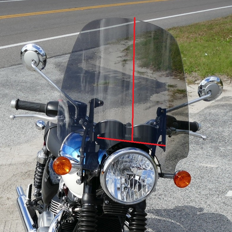 Adjustable Windshield System for Triumph Bonneville T120 2016 up