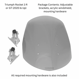 Madstad Motorsports Accessories windshield for Triumph Rocket 3 R/GT (2020 & Up)