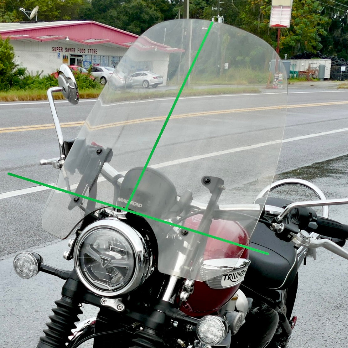 Triumph Speedmaster Motorcycle Windshield By Madstad 2018 Up