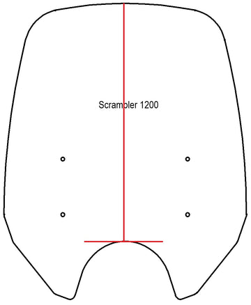 Adjustable Windshield System for Triumph Street Scrambler (2017 & up)
