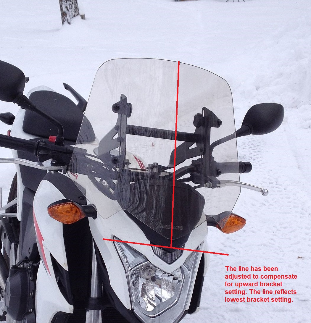 Honda cb500f windscreen on sale
