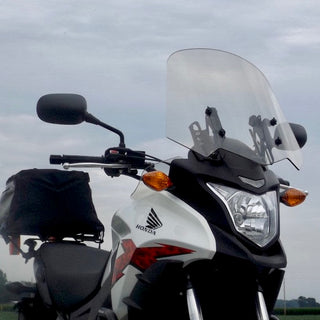 Adjustable motorcycle windscreen