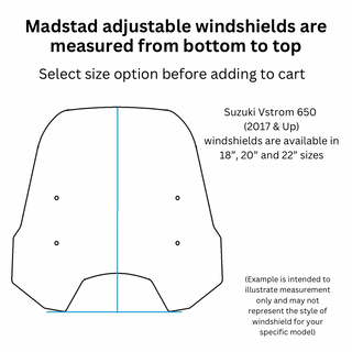 Madstad Motorsports accesories windshield for Suzuki DL1000 (2017)