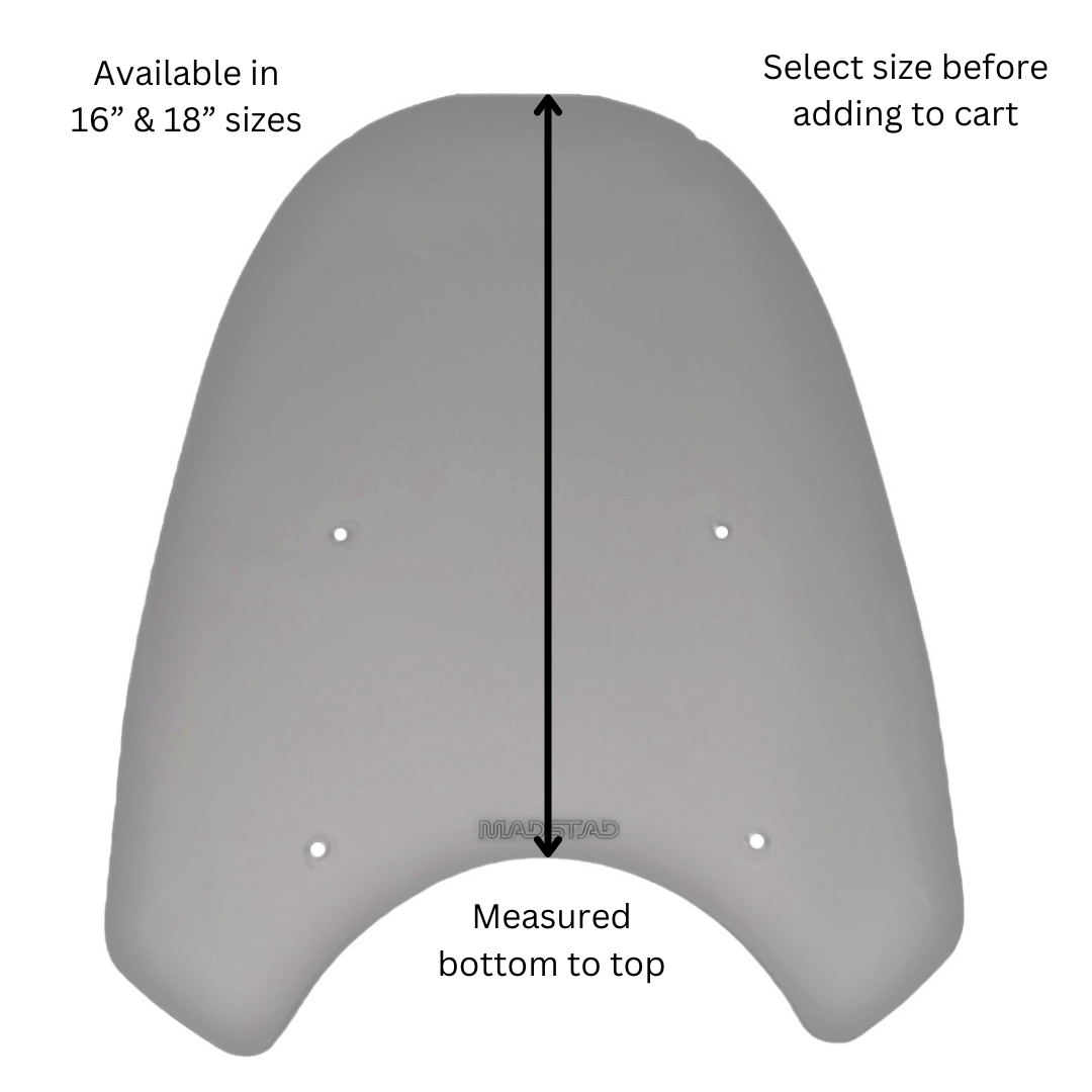 Windshield ONLY - Replacement Windshield for Madstad System for ROYAL ENFIELD INTERCEPTOR 650 (2018 - PRESENT)