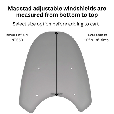 Adjustable Windshield System for Royal Enfield Interceptor 650 (2018 - present)