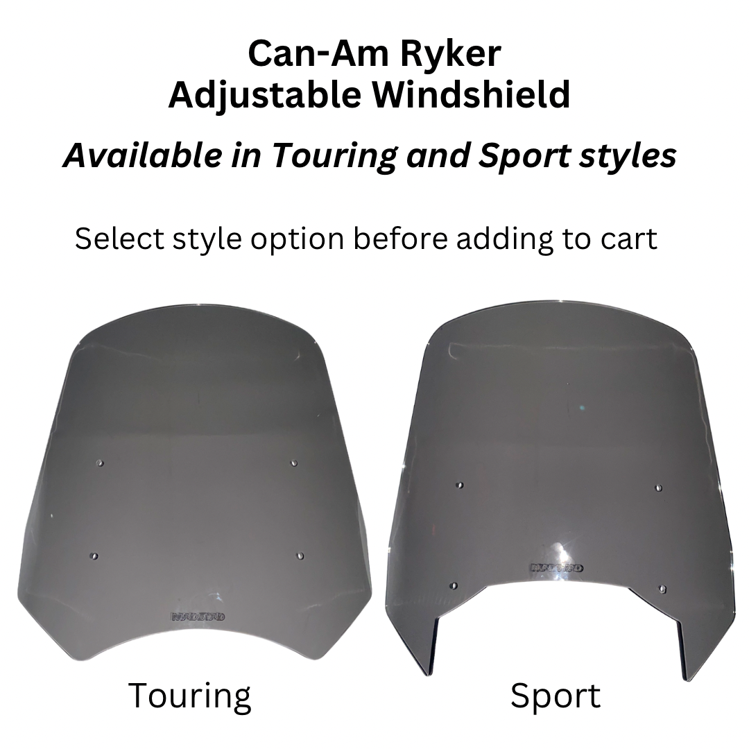 Madstad Adjustable Windshield System for Can-Am Ryker (2018 & Up)
