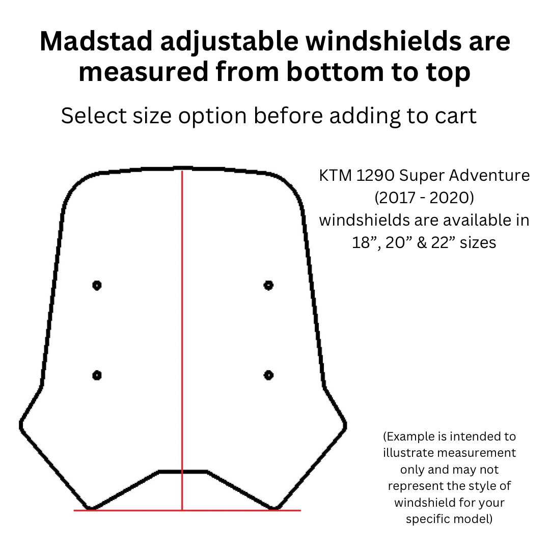 Adjustable Windshield System for KTM 1290 Super Adventure S / R (2017 - 2020)