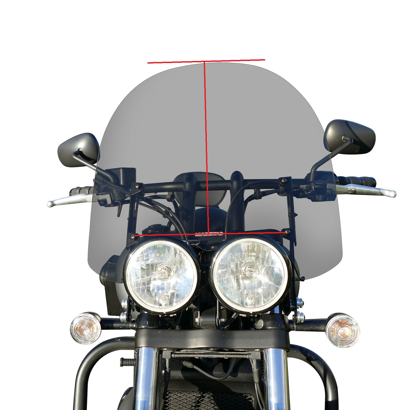 Windshield ONLY - Replacement Windshield for Madstad System for Triumph Thunderbird Storm