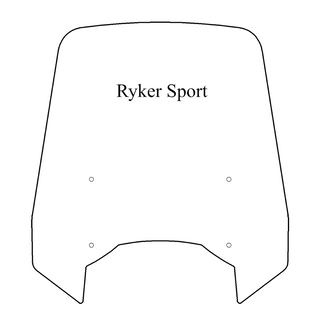 Windshield ONLY - Replacement Windshield for Madstad System for Can-Am Ryker Sport