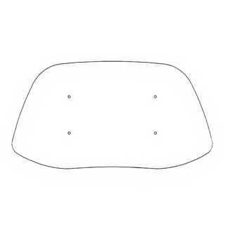 Windshield ONLY - Replacement Windshield for Madstad System for Honda Gold Wing GL1500 & GL1800