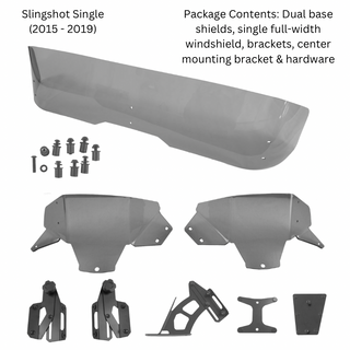 Adjustable Windshield System for Polaris Slingshot (2015 - 2019) Single/Blade Style