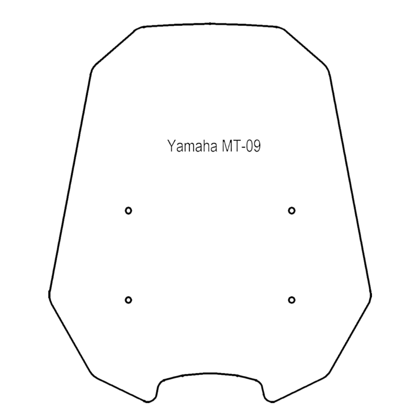 Windshield ONLY - Replacement Windshield for Madstad System for Yamaha MT-09 (2021 - up)
