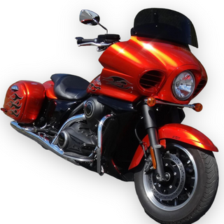 Adjustable Windshield System for Kawasaki Vulcan Vaquero 2011 & Up