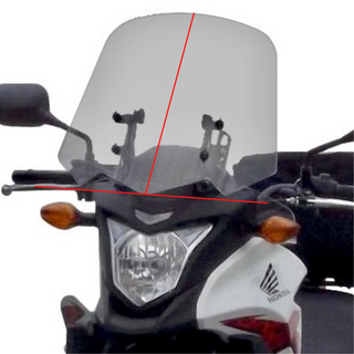 Adjustable Windshield System for Honda CB500X (2013 - 2015)