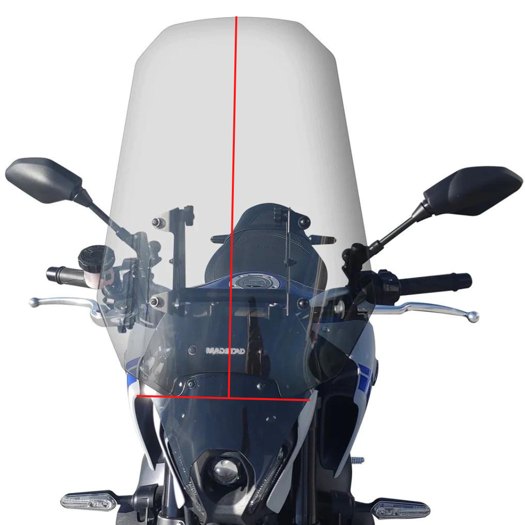 Quick-Release Adjustable Windshield System PLUS Fixed Flyscreen for Yamaha  MT-09 (2021 & up)