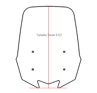 Windshield ONLY - Replacement Windshield for Madstad System for Yamaha Tracer 9 GT (2021 - up)