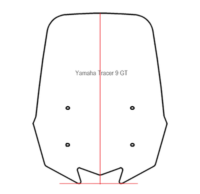 Windshield ONLY - Replacement Windshield for Madstad System for Yamaha Tracer 9 GT (2021 - up)