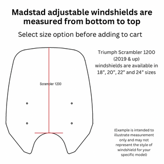 Adjustable Windshield System for Triumph Scrambler 1200 (2019 & up)