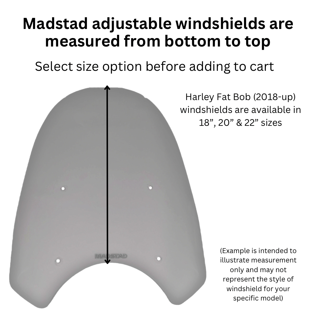 Adjustable Windshield System for Fat Bob (2018-Up)