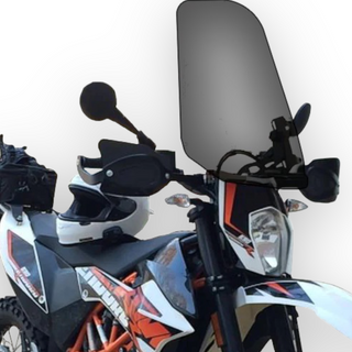 ADJUSTABLE WINDSHIELD SYSTEM for KTM 690 ENDURO (2008 & Up)