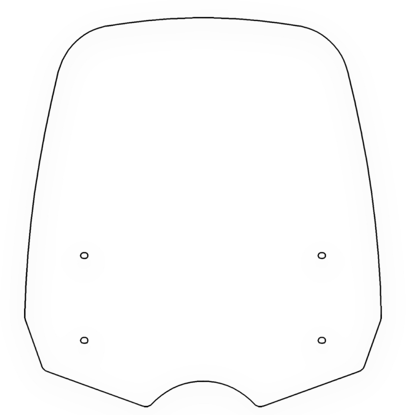 Windshield ONLY - Replacement Windshield for Madstad System for Moto Guzzi V7 (2021-Up)