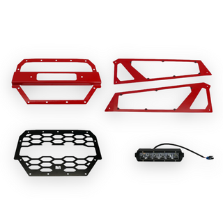 Front LED Grille and Headlight Protector Kit for Polaris RZR (2014-2018)