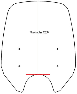 Adjustable Windshield System for Triumph Scrambler 1200 (2019 & up)