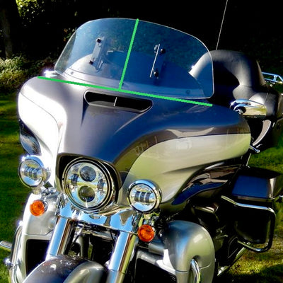 Adjustable Windshield System for Harley-Davidson Batwing Fairing FLHT/FLHX (2014 & Up)