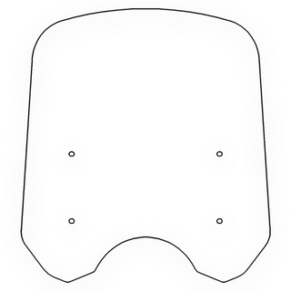 Windshield ONLY - Replacement Windshield for Madstad System for Honda Rebel 1100