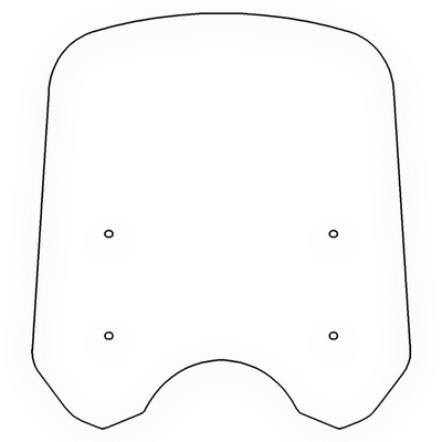 Windshield ONLY - Replacement Windshield for Madstad System for Honda Rebel 1100