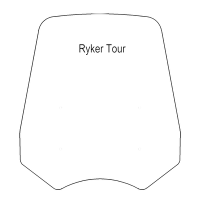 Windshield ONLY - Replacement Windshield for Madstad System for Can-Am Ryker Tour