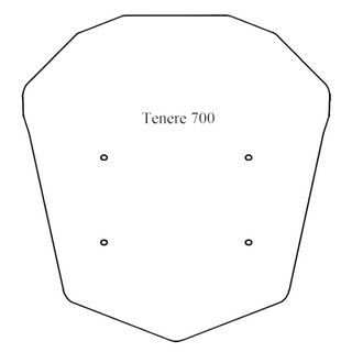 Windshield ONLY - Replacement Windshield for Madstad System for Madstad Yamaha Tenere 700