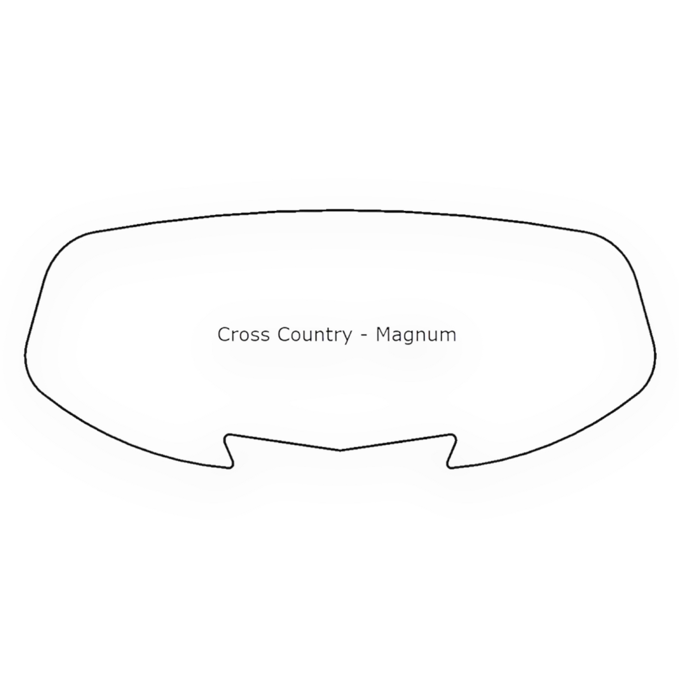 Windshield ONLY - Replacement Windshield for Madstad System for Victory Cross Country Magnum