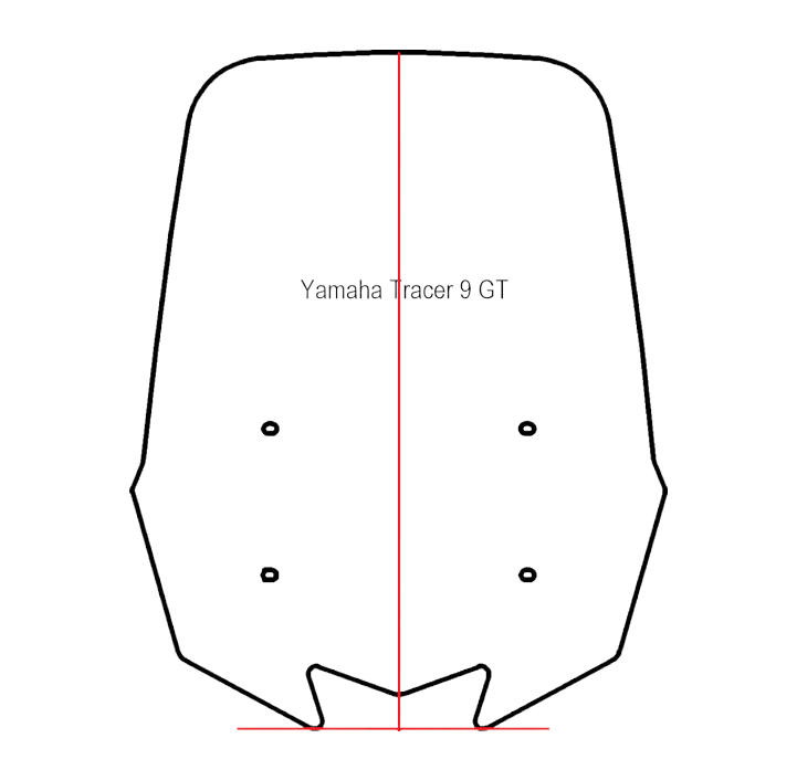 Adjustable Windshield System for Yamaha Tracer 9 GT (2021 & up)